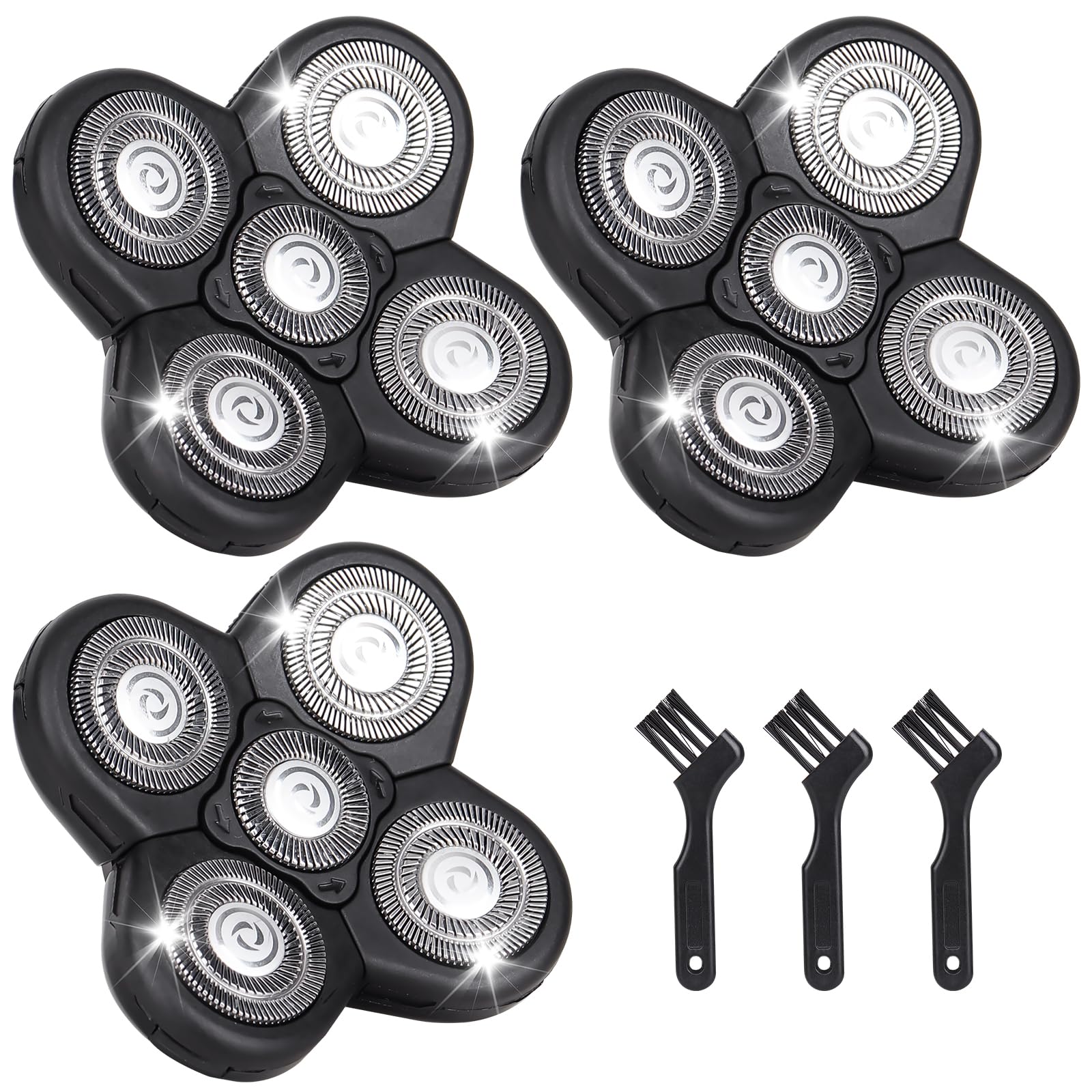5D Blades Shaver Replacement Heads,Head Electric Razor Shaving Compatible With Fr**B*I*D Replacement Blades Shaver Kit For Bald